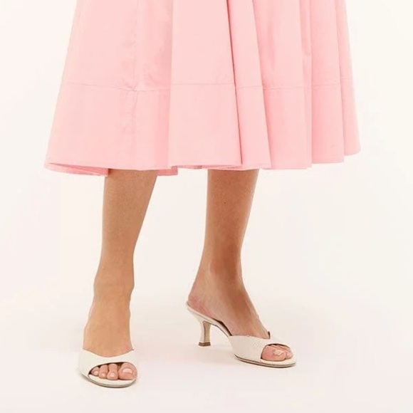 STAUD WELLS DRESS PEARL PINK Midi Dress 8 - Picture 4 of 8